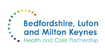  Bedfordshire, Luton and Milton Keynes (BLMK) Integrated Care Board logo